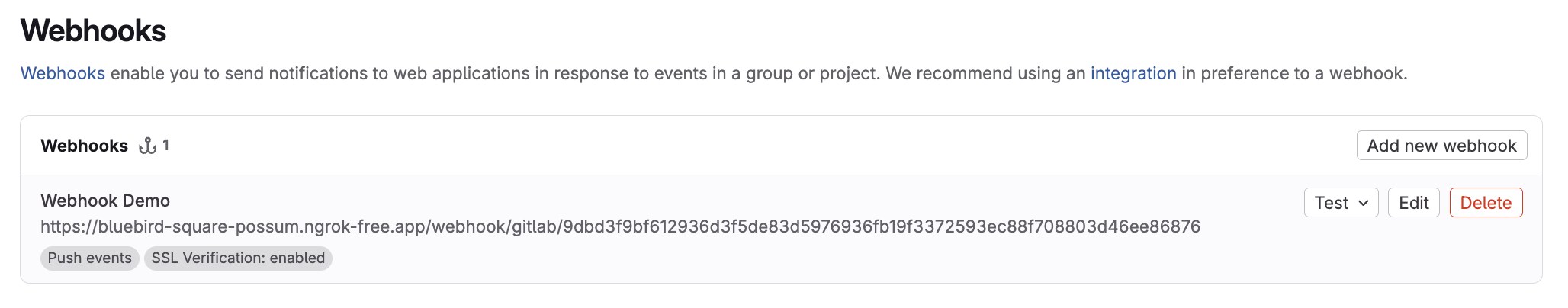 Webhooks Webhooks